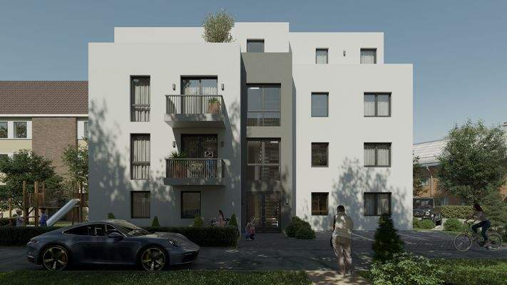 Vorderansicht morgens