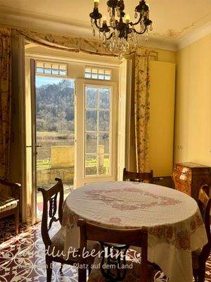 Zugang zur Freitreppe vom mittleren Elbblickzimmer