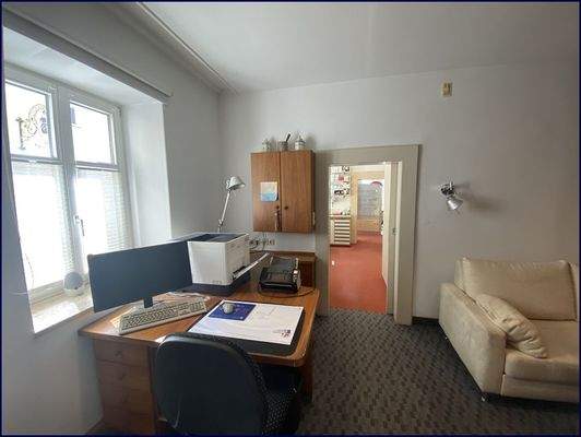 Bürobereich im Aufenthaltsraum