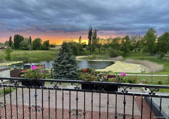 Blick von der Dachterrasse