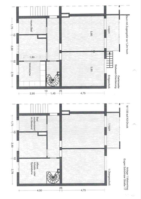 Grundriss Maisonette-Wohnung