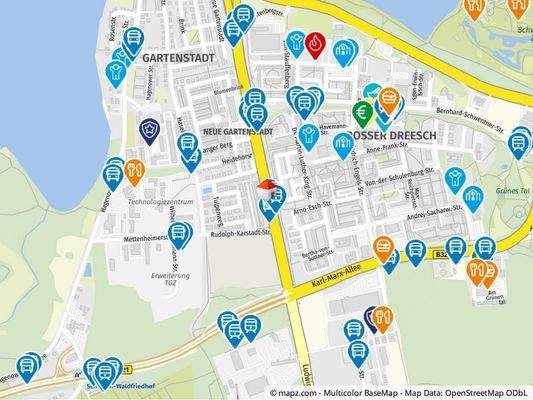 Geolyzer Kartenausschnitt