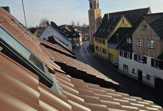 Sicht vom Dachfenster