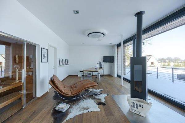 Kamin im Hauptschlafzimmer