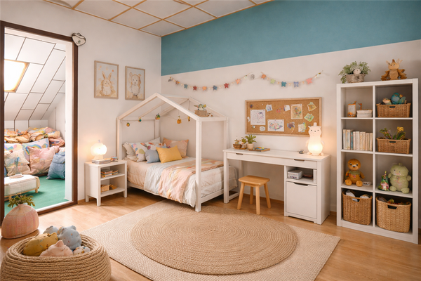 Kinderzimmer 2 OG  - virtually staged