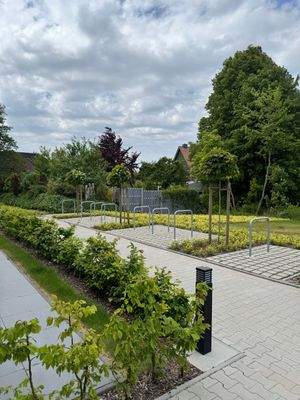 Stellplatz für Fahrräder im Außenbereich