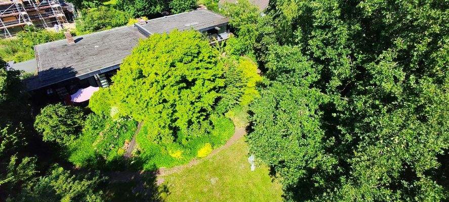 Grundstück aus der Vogelperspektive