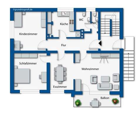 Erdgeschoss - Haus A