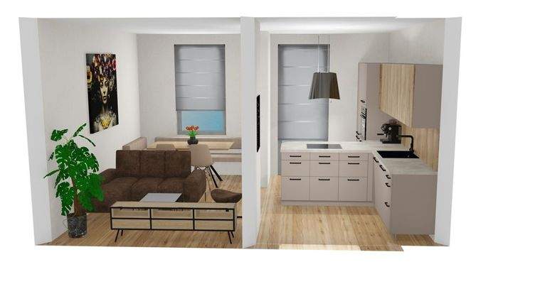 Visualisierung Einbauküchenaufteilung