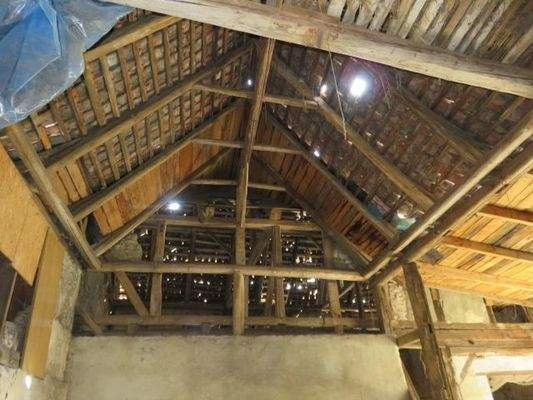 Dachstuhl des Stallgebäudes