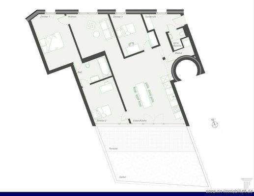 Grundriss - Skizze - visualisiert