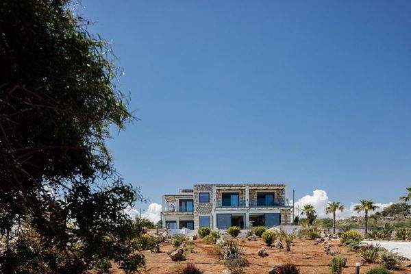 Kreta, Kefalas: Erstaunliche Steinvilla mit Meerblick und Pool zu verkaufen