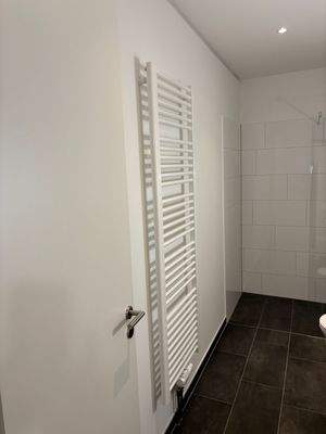 Heizkörper als Handtuchhalter