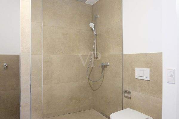 ... und walk-in-Dusche im EG