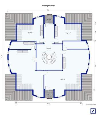 Grundriss Obergeschoss