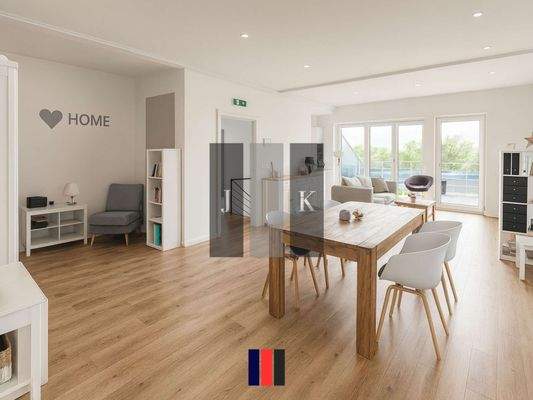 Wohnbüro Innenansicht Visualisierung