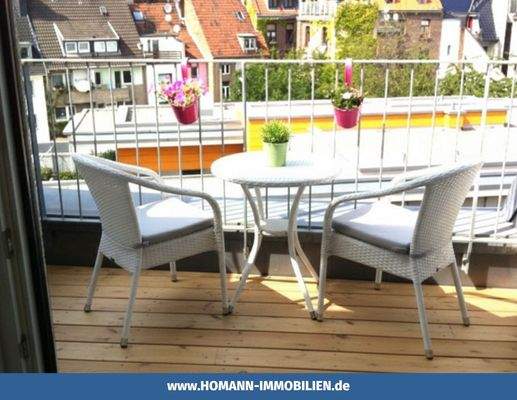 Geniessen Sie Ihr Lieblingsgetränk auf einem der Balkone