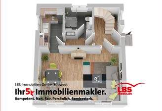 3 D Plan EFH Erdgeschoss