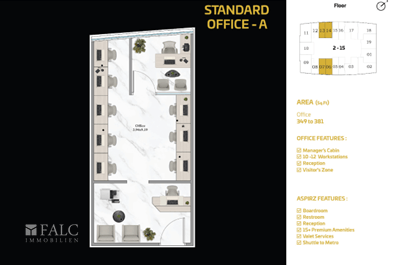 Grundriss B kleines Büro
