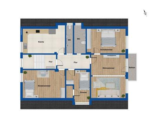 Grundriss Obergeschoss