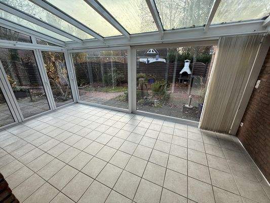 Wintergarten mit Fußbodenerwärmung