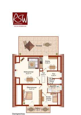 Grundriss-EFH mit 2-ETW_-Haldem DG-3-Zim ETW mit B
