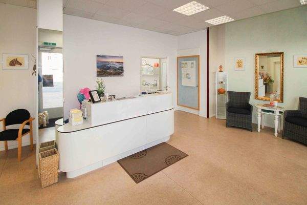 Empfangsbereich Praxis