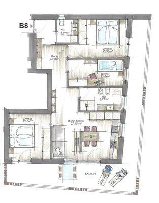 2. Obergeschoss - B8