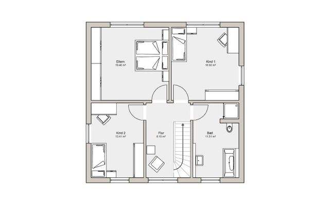 Grundriss Obergeschoss