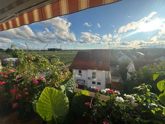 Ausblick Balkon