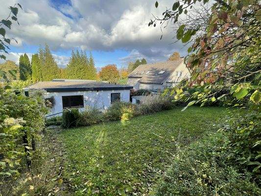 Rückansicht und Garten