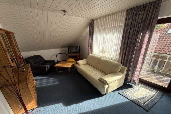 Zimmer mit Balkon im DG