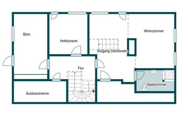 Grundriss Skizze 1.OG