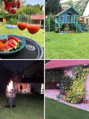 Familienleben im Garten