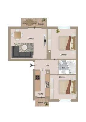 Grundriss 2. OG - rechts 