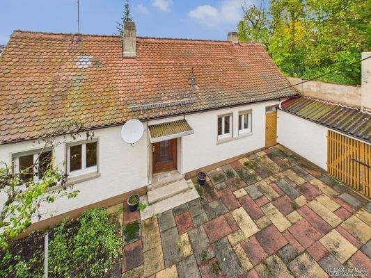 Balkonaussicht Innenhof