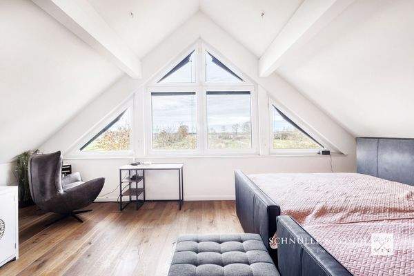 Schlafzimmer zum Garten