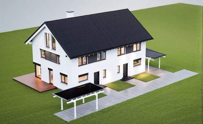 Hausvisualisierung EFH oder DHH