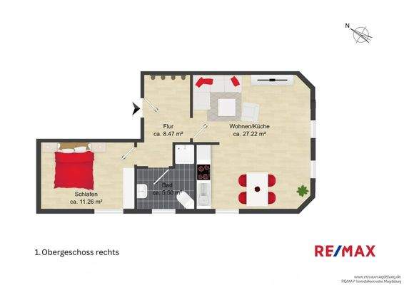 1. Obergeschoss rechts