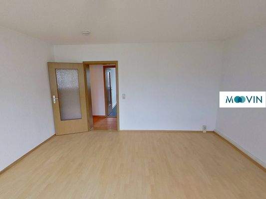 Ansicht II: Wohn- und Esszimmer