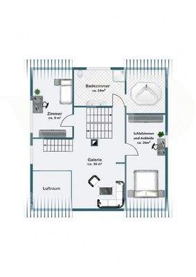 Dachgeschoss Haupthaus