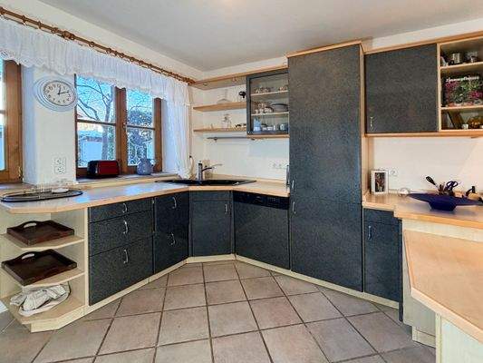 Offene Küche im Erdgeschoss