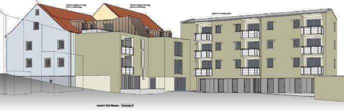 Ansicht Süd-Westen (Neubau + Zwischenbau + Bestand
