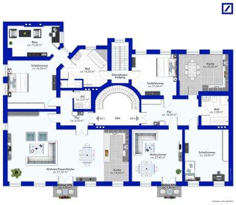 Grundriss OG WE 5 & 6