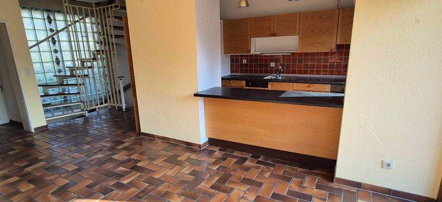 Flur und offene Küche