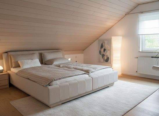 Schlafzimmer "KI-kreiert"