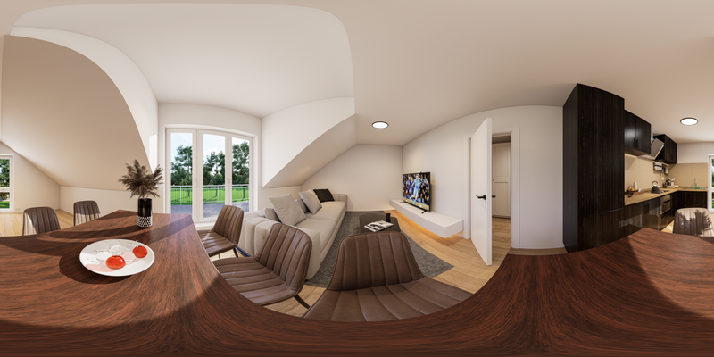 Visualisierung Wohn-/Essbereich