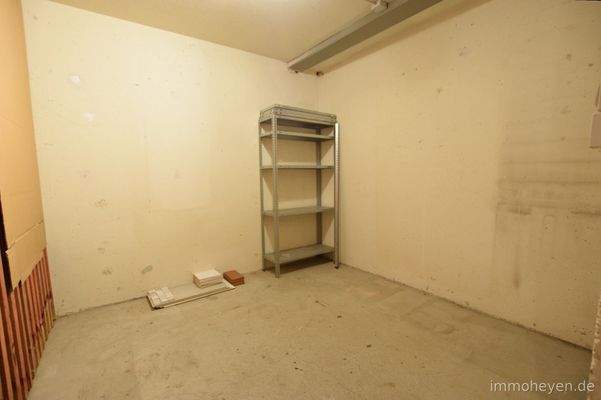 ca. 6,5m² großer Kellerraum