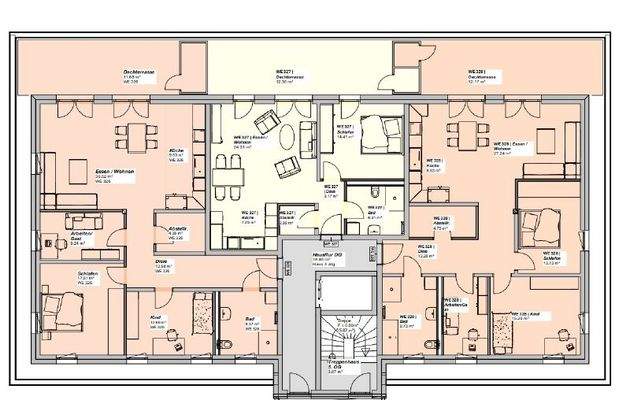 Etagengrundriss Dachgeschoss 