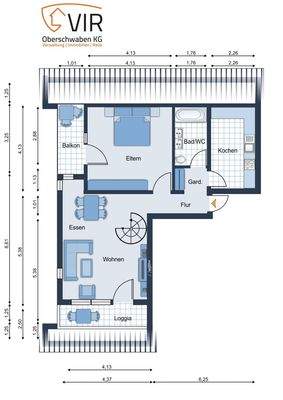 Grundrissplan 1 Ebene